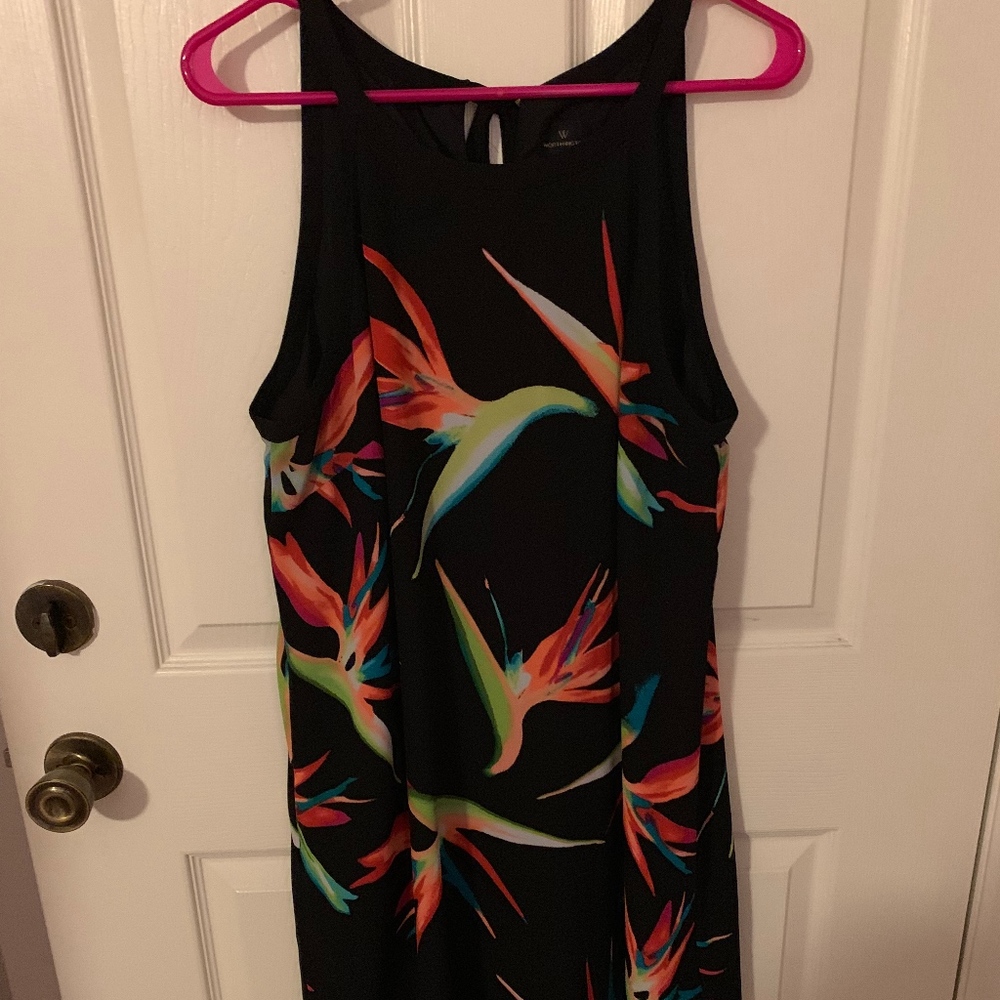 Worthington Halter Tropical Dress
